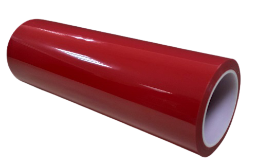 Red polyester tape